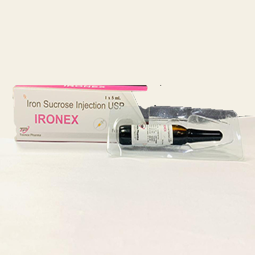 Product Name: IRONEX, Compositions of IRONEX are Iron Sucrose Injection USP - Tecnex Pharma