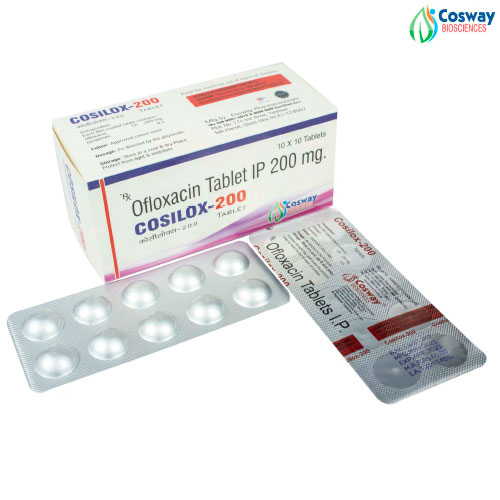 Product Name: COSILOX 200, Compositions of are OFLOXACIN 200 MG                                                                                         - Cosway Biosciences