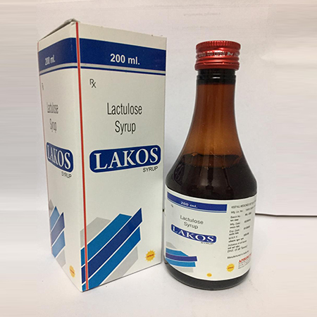 Product Name: LAKOS, Compositions of LAKOS are Lactulose Syrup - Apikos Pharma