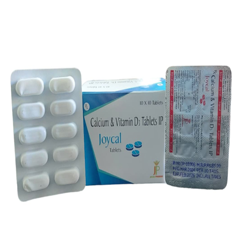 Product Name: Joycal, Compositions of Joycal are Calcium & Vitamin D3 Tablets IP - Jecks Pharma