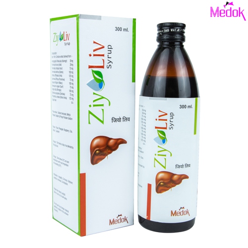 Product Name: Ziy Liv syrup, Compositions of Ziy Liv syrup are Tricholine Citrate, Sorbitol  - Medok Life Sciences Pvt. Ltd