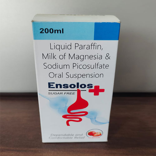 Product Name: Ensolos +, Compositions of Ensolos + are Liquid Paraffin Milk of Magnasia & Sodium Picosulfate Oral - G N Biotech
