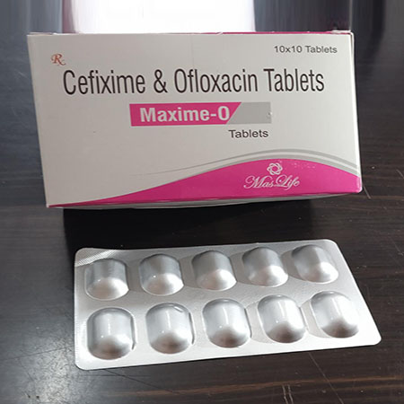 Product Name: Maxim O, Compositions of Maxim O are Cefixime & Ofloxacin Tablets - Xenon Pharma Pvt. Ltd