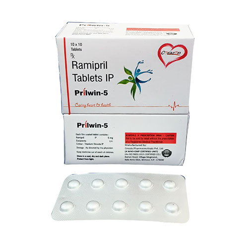 Product Name: Parilwin 5, Compositions of Ramipril Tablets IP are Ramipril Tablets IP - Arlak Biotech
