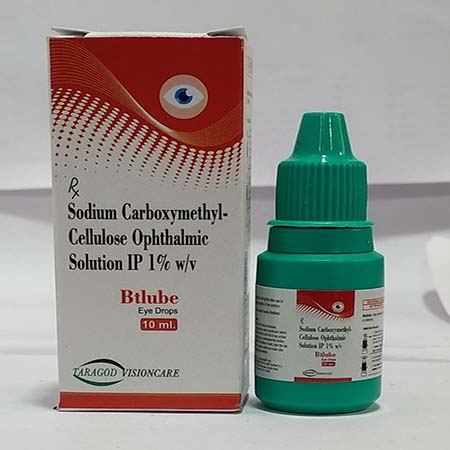 Product Name: Btlube, Compositions of Btlube are Sodium Carboxymethyl-Cellulose Ophathalmic Solution IP 1% W/V - Biotanic Pharmaceuticals