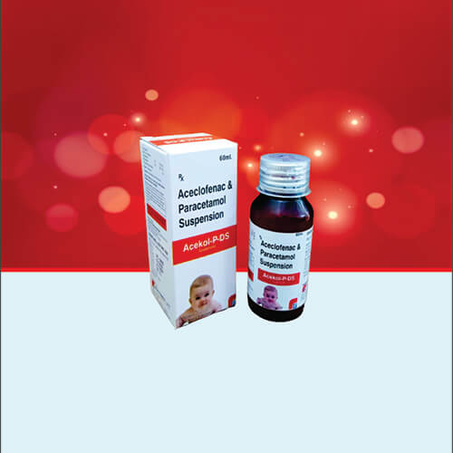 Product Name: Acekol P.DS, Compositions of Acekol P.DS are Aceclofenac & Paracetamol Suspension - Healthkey Life Science Private Limited