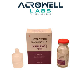 Product Name: Cefleno 1000, Compositions of are Ceftriaxone Injection IP - Acrowell Labs Private Limited