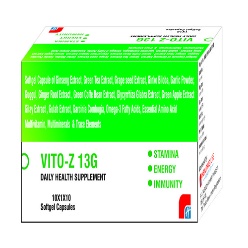 Product Name: Vito Z 13 G, Compositions of Vito Z 13 G are  Multivitamin & Multimineral Supplement,Natural Iron,Calcium & Vitamins  - Healthkey Life Science Private Limited