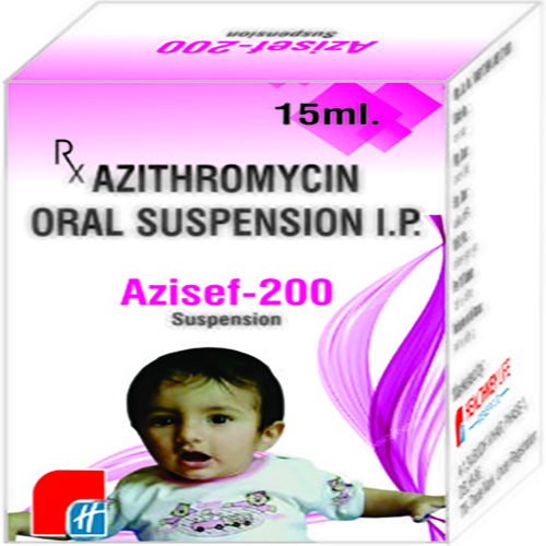 Product Name: AZICEF 200, Compositions of AZICEF 200 are Azithromycin Oral Suspension IP - Healthkey Life Science Private Limited