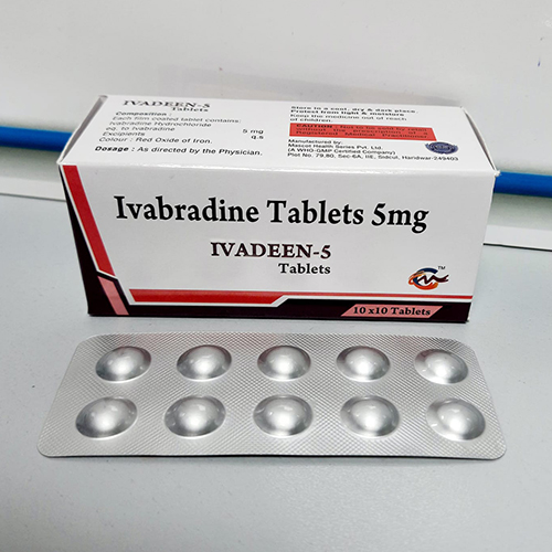 Product Name: Ivadeen 5, Compositions of Ivadeen 5 are Ivabradine Tablets 5 mg - Cardimind Pharmaceuticals