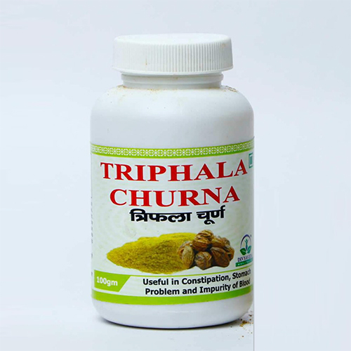 Product Name: Triphla churna, Compositions of Triphla churna are Ayurvedic Proprietary Medicine - Divyaveda Pharmacy