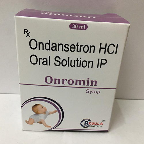 Product Name: Onromin, Compositions of Onromin are Ondansetron Hydrochloride Oral Solution IP - Bkyula Biotech