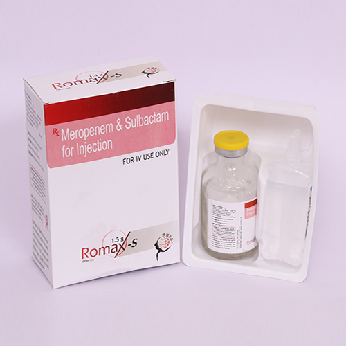 Product Name: ROMAX S, Compositions of ROMAX S are Meropenem & Sulbactam for Injection - Biomax Biotechnics Pvt. Ltd