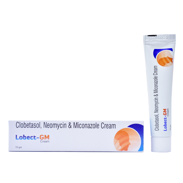 Product Name: LOBECT GM, Compositions of LOBECT GM are Clobetasol, Neomycin & Miconazole Cream - Fawn Incorporation