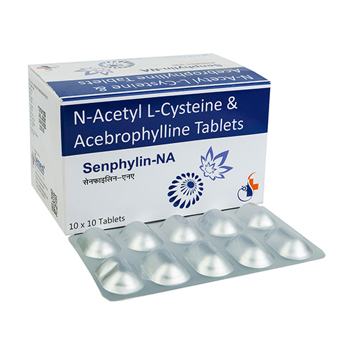 Product Name: Senphylin NA, Compositions of Senphylin NA are N-Aceryl L-Cysteine & Acebrophylline Tablets - Senen Biotech