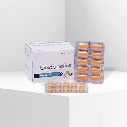 Product Name: Nakace P, Compositions of Nakace P are Aceclofenac and Paracetamol Tablets - Velox Biologics Private Limited