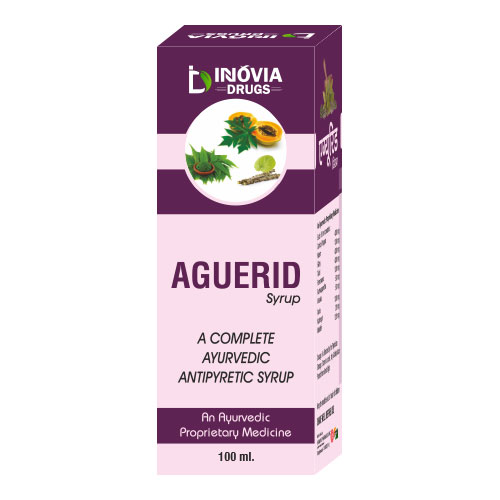 Product Name: Aguerid, Compositions of Aguerid are Complete Ayurvefdic Antipyretic Syrup - Innovia Drugs