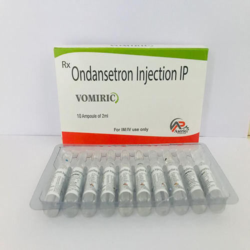 Product Name: Vomiric, Compositions of Vomiric are Ondansetron Injection IP - Aseric Pharma