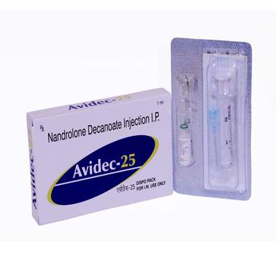 Product Name: Avidec 25, Compositions of Avidec 25 are Nandrolone Decanoate Injection IP - ISKON REMEDIES