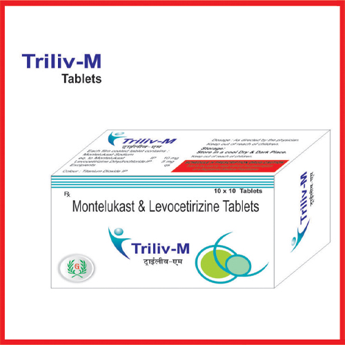 Product Name: Triliv M, Compositions of Triliv M are Montelukast & Levocetirizine Tablets - Greef Formulations