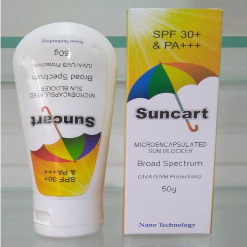 Product Name: Suncart, Compositions of Suncart are Spf 30+& PA+++ - Associated Biopharma
