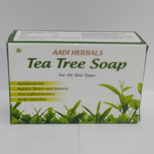 Product Name: Tea Tree Soap, Compositions of Tea Tree Soap are Ante Bacterial,Reduce Stress & Anxiety - Aadi Herbals Pvt. Ltd