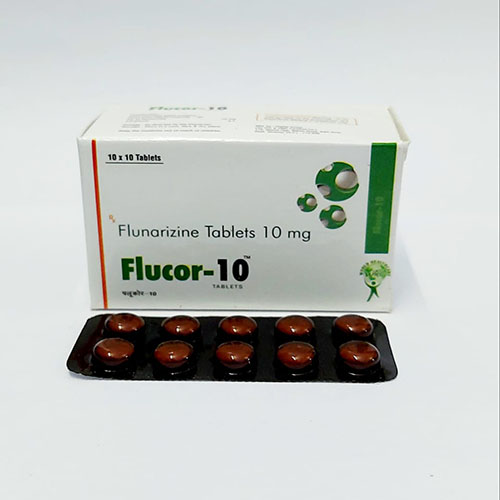 Product Name: FLUCOR 10, Compositions of FLUCOR 10 are Flunarizine  Tablets 10 MG - WHC World Healthcare