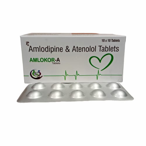 Product Name: Amlokor A, Compositions of Amlokor A are Amlodipine & Atenolol - Edelweiss Lifecare