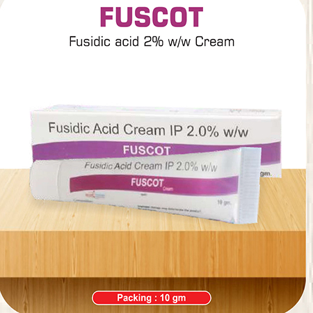 Product Name: Fuscot, Compositions of Fuscot are Fusidic Acid 2% w/w cream - Scothuman Lifesciences