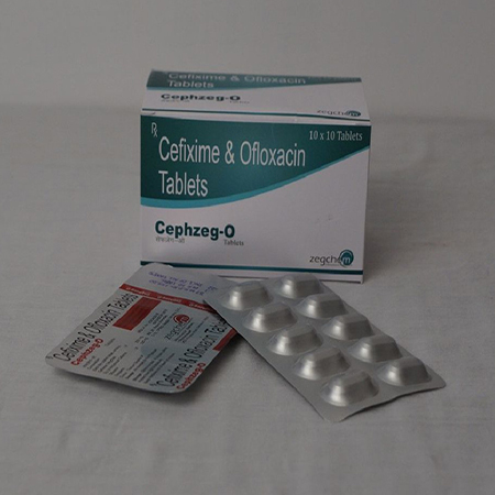 Product Name: Cephzeg O, Compositions of Cephzeg O are Cefixime & Oflaxacin Tablets  - Zegchem