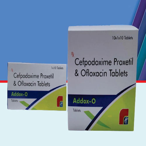 Product Name: Addox O, Compositions of Addox O are Cefpodoxime Proxetil & Ofloxacin Tablets  - Healthkey Life Science Private Limited