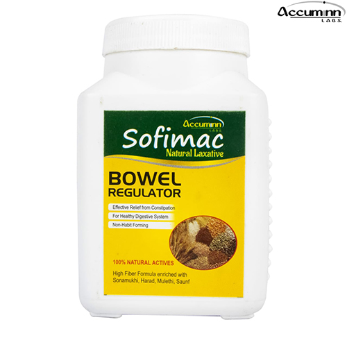 Product Name: Sofimac, Compositions of Sofimac are High Fiber Formula enriched with Sonamukhi Hard Mulethi Saunf - Accuminn Labs