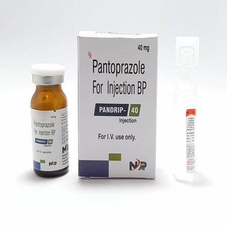 Product Name: Pandrip 40, Compositions of Pandrip 40 are Pantoprazole for Injection BP - Noxxon Pharmaceuticals Private Limited