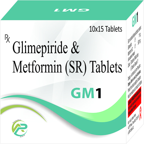 Product Name: GM1, Compositions of GM1 are Glimepiride & Metfortin (SR)Tablets  - Ambrosia Pharma