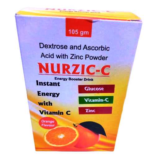 Product Name: Nurzic C, Compositions of Nurzic C are Dextrise Sucrose, zinc, Vitamin C - Bionexa Organic