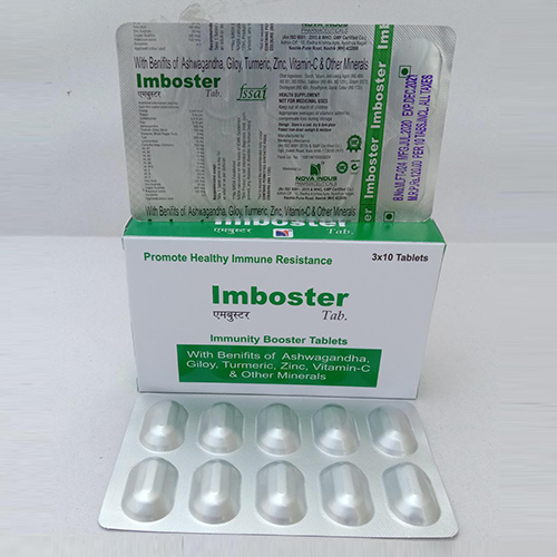 Product Name: Imbooster, Compositions of Imbooster are Immunity Booster Tablets - Nova Indus Pharmaceuticals