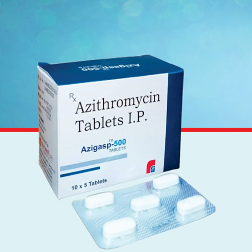 Product Name: Azigasp 500, Compositions of Azigasp 500 are Azithromycin Tablets I.P. - Healthkey Life Science Private Limited