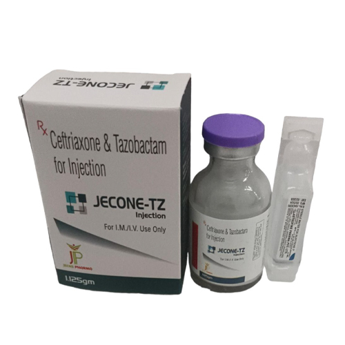 Product Name: JeconeTZ, Compositions of JeconeTZ are Ceftriaxone & Tazobactam for Injection - Jecks Pharma