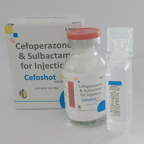 Product Name: Cefoshot SB, Compositions of Cefoshot SB are Cefoperazone & Sulbactam  For Injection - Macro Labs Pvt Ltd