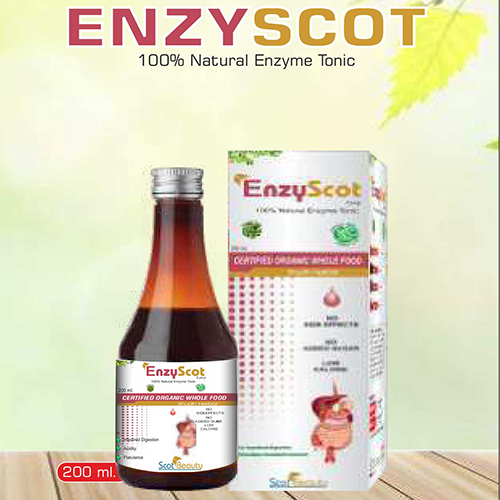 Product Name: Eazyscot, Compositions of 100% Natural Enzyme Tonic are 100% Natural Enzyme Tonic - Pharma Drugs and Chemicals