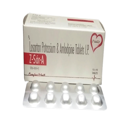 Product Name: Z Sar A, Compositions of Z Sar A are Losartan Potassium & Amplodipine Tablets IP - Arlak Biotech