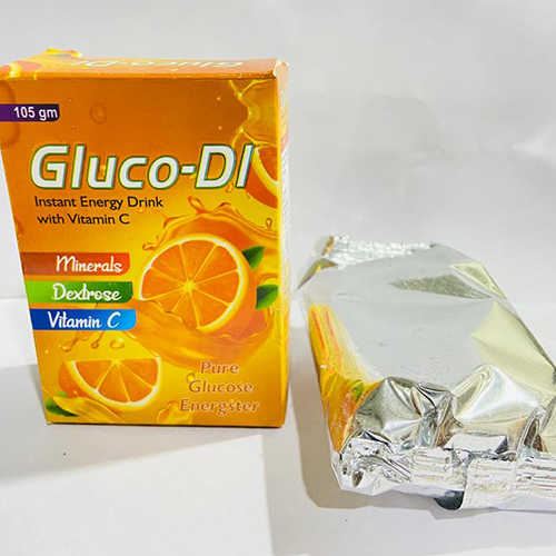 Product Name: Gluco DI, Compositions of Gluco DI are Instant Energy Drink with Vitamin C - Disan Pharma