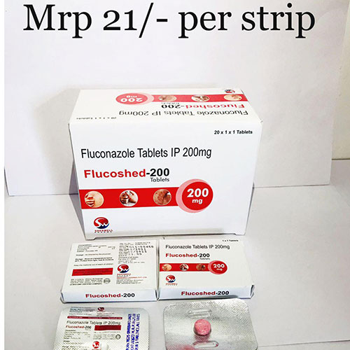 Product Name: Flucoshed 200, Compositions of Flucoshed 200 are Fluconazole - Shedwell Pharma Private Limited