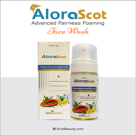 Product Name: Alorascot, Compositions of Alorascot are Advanced Fairness Foaming - Scothuman Lifesciences