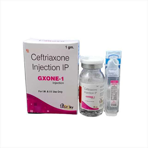 Product Name: Gxone 1, Compositions of Gxone 1 are Ceftriaxone Injection IP - Biosky Remedies