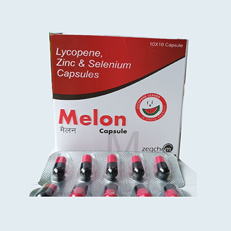 Product Name: Melon, Compositions of Melon are Lycopene Zinc & Selenium Capsules - Zegchem