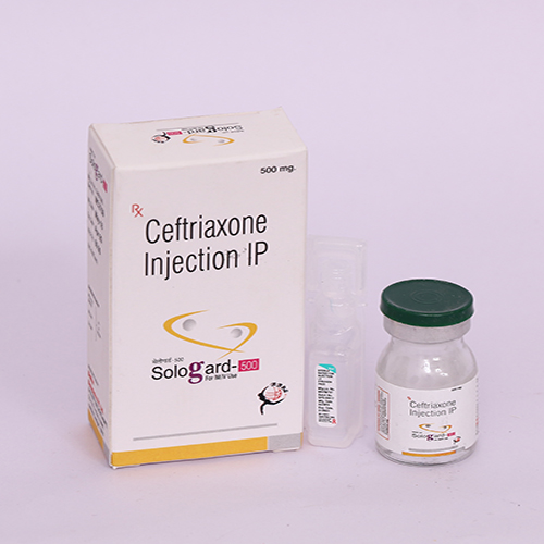 Product Name: SOLOGARD 500, Compositions of SOLOGARD 500 are Cefttriaxone Injection IP - Biomax Biotechnics Pvt. Ltd