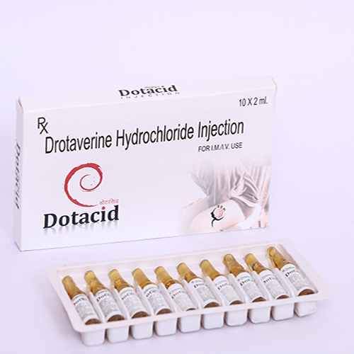 Product Name: DOTACID, Compositions of DOTACID are Drotaverine Hydrochloride Injection - Biomax Biotechnics Pvt. Ltd