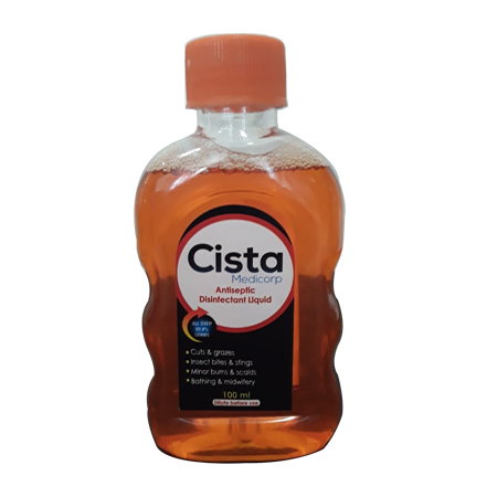 Product Name: Sanitizer, Compositions of Sanitizer are Chlorhexidine Gluconate & Cetrimide Solution - Cista Medicorp