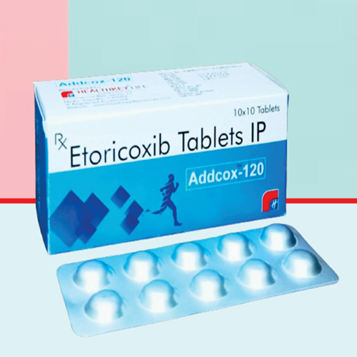 Product Name: Addcox 120, Compositions of Addcox 120 are Etoricoxib Tablets IP - Healthkey Life Science Private Limited